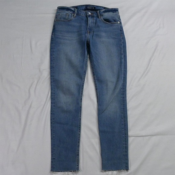 Vigoss 28 x 27 Marley Super Skinny Mid Rise Light Raw Hem Stretch Denim‎ Jeans - Picture 1 of 7